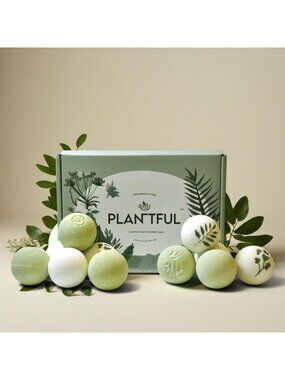 Organic Handmade Bath Bombs Gift Set - 12 Large Moisturizing Shea Butter
